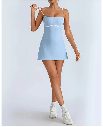 Womens Sports Tennis Dress with Pad - Fuzzy Sports