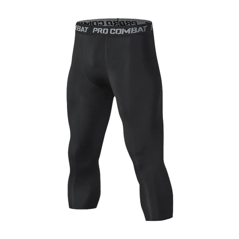 Mens Compression Pants Tights Cool Dry Baselayer Leggings - Fuzzy Sports