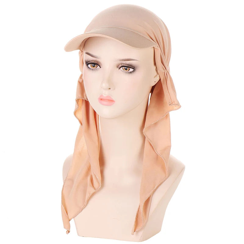 Summer Sport Outdoor Caps for Women Headscarf Hijabs Islamic Clothing for Women Baseball Hat Fashion Hat Hijab