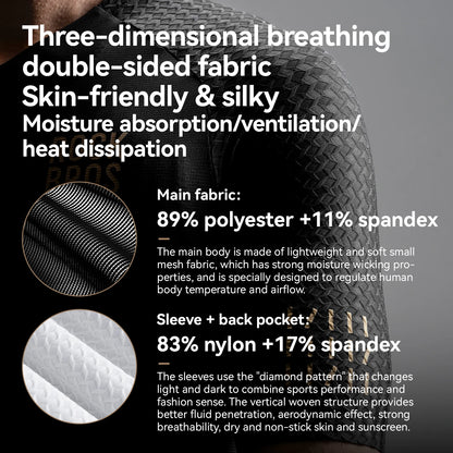 ROCKBROS Cycling Jersey Short Sleeve Windproof Shirt Bike Sports Shirt Breathable Reflective Summer Shirt with YKK Zipper