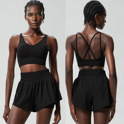 Womens Two Piece Summer Sportswear Fitness Set - Fuzzy Sports