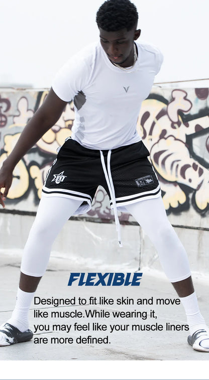 Mens Compression Pants Leggings Sports Baselayer Tights