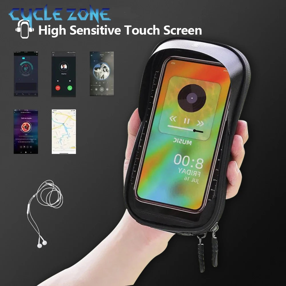 Bicycle Bags Bike Top Front Tube Frame Bag Touchscreen Phone Holder Case Storage MTB Road Bike Bag Cycling Accessories and Parts