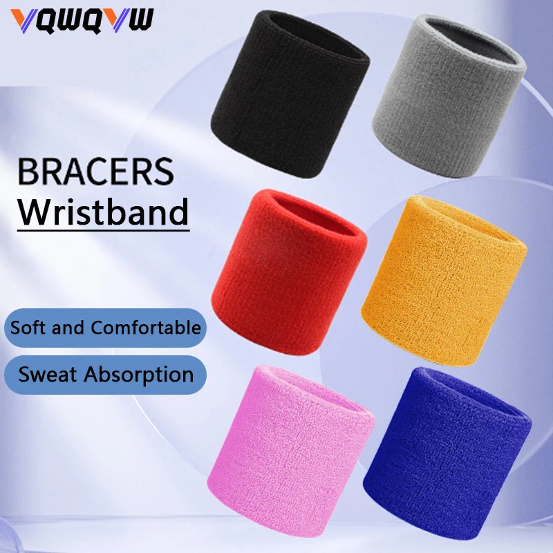 1Pcs Sweatband Sports Wristband for Men & Women, Cotton Cloth Sweatband - Fuzzy Sports