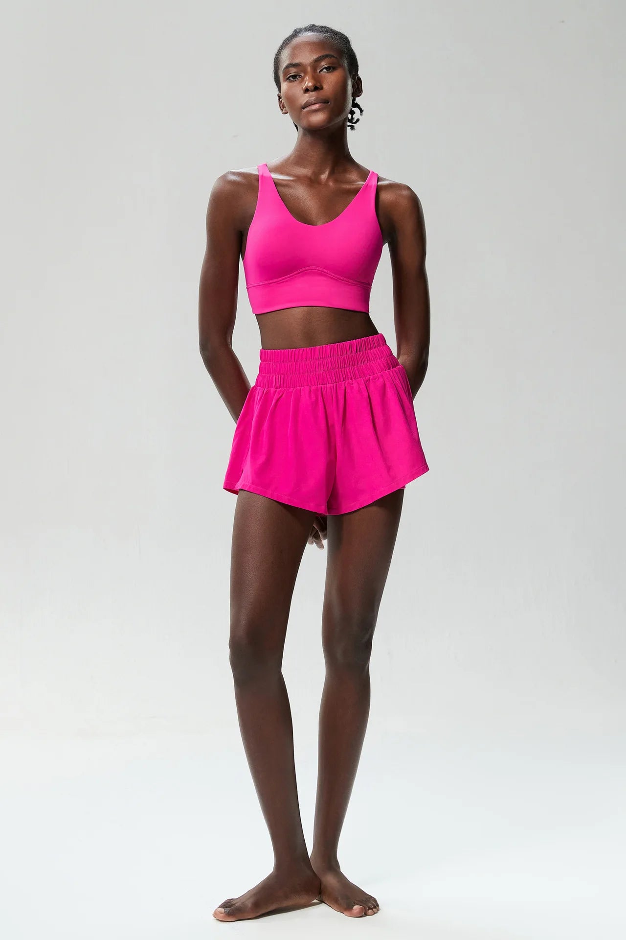 Womens Two Piece Summer Sportswear Fitness Set - Fuzzy Sports