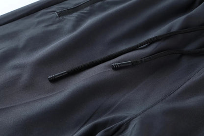 Men Tight Sport 2 In 1 Cropped Pants Elastic Quick-dry Compression Workout Training Exercise Running Sports Shorts